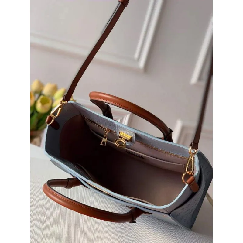 Louis Vuitton M55302 LV M53823 on my side MM M53825  High end Leathers Bag Lake Blue