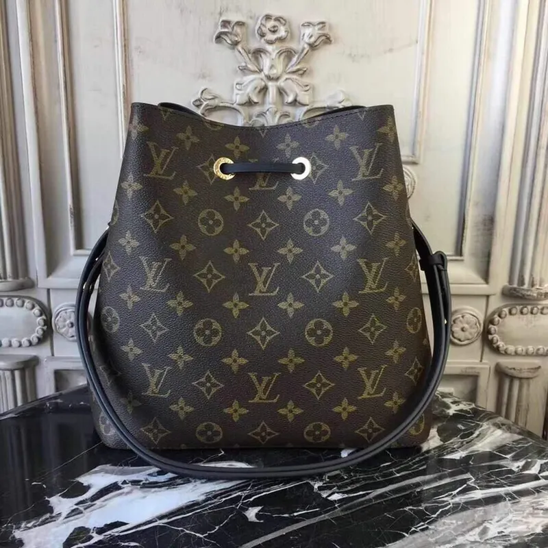 Louis Vuitton M44020 NeoNoe MM Monogram Canvas M43570 Bag Black
