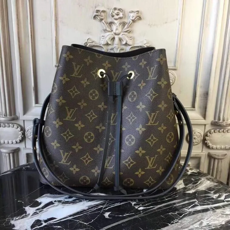 Louis Vuitton M44020 NeoNoe MM Monogram Canvas M43570 Bag Black