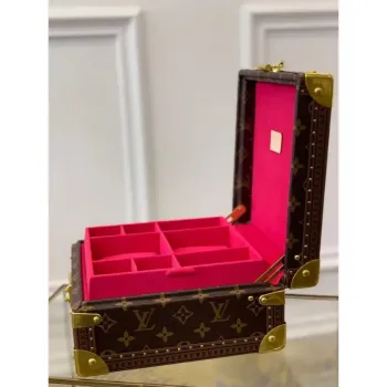 Louis Vuitton M13513 Jewelry Box Monogram LV M20040 Rose Red