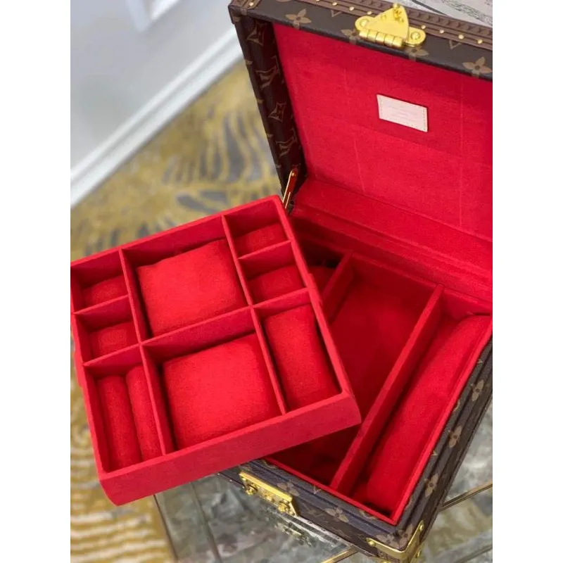 Louis Vuitton M13513 Jewelry Box Monogram LV M20040 Red
