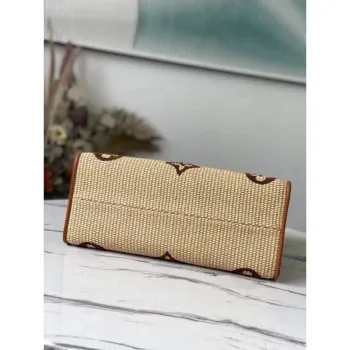 Louis Vuitton  M57707 LV  M57723 OnTheGo MM Tote Bag Tan