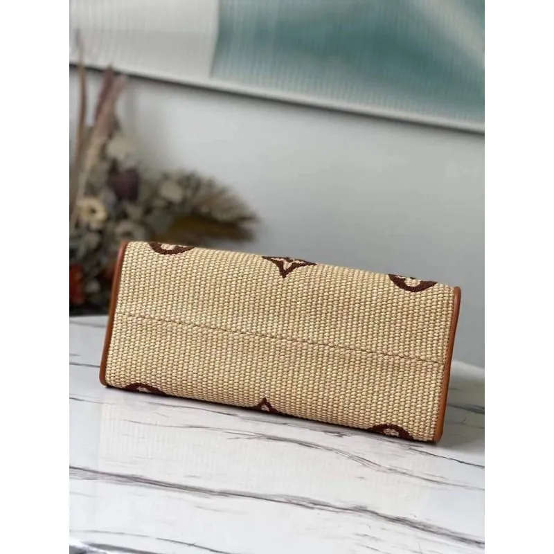 Louis Vuitton  M57707 LV  M57723 OnTheGo MM Tote Bag Tan