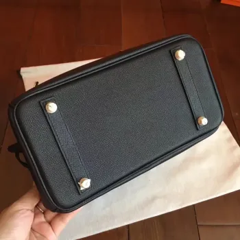 Hermes Black Birkin 25cm Epsom Handmade Bag