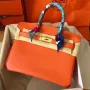 Hermes Orange Birkin 30cm Epsom Handmade Bag