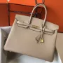 Hermes Argile Clemence Birkin 35cm Bag