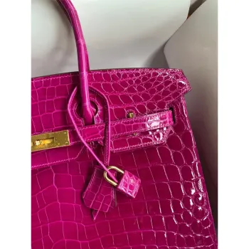 Hermes Birkin 35 Retourne Handmade Bag In Etain Epsom Calfskin