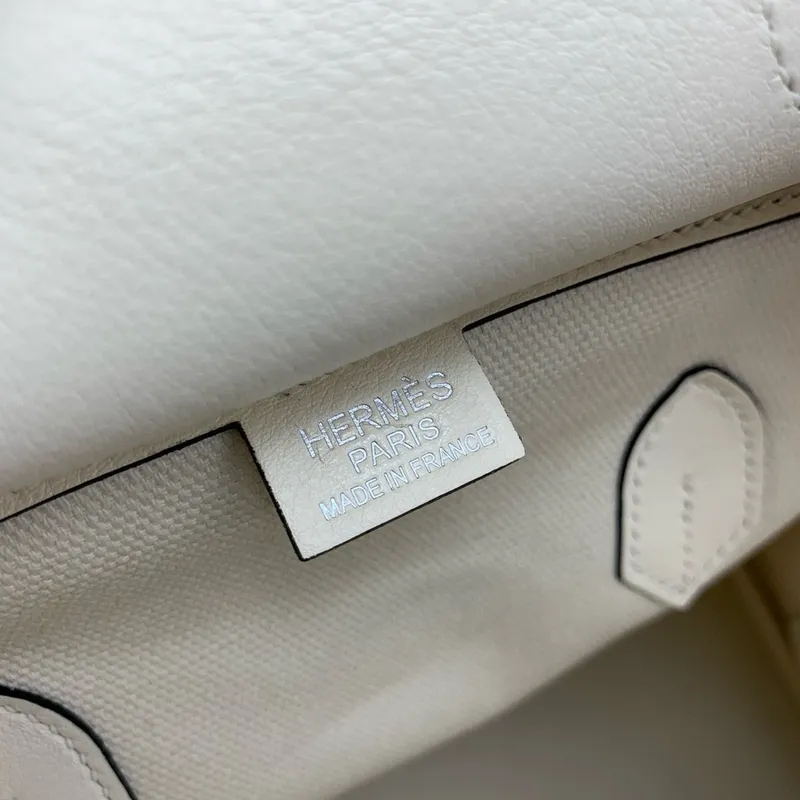 Hermes Cargo Birkin 35cm Limited edition Bag in White Canvas