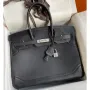 Hermes Ghillies Birkin 35cm Limited edition Bag In Black Calfskin