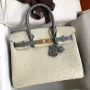 Hermes HSS Birkin 30 Bicolor Bag in Beton and Gris Agate Ostrich Leather