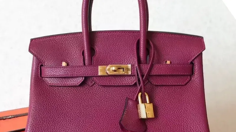 Hermes Ruby Birkin 25cm Clemence Handmade Bag: Timeless Luxury and Craftsmanship