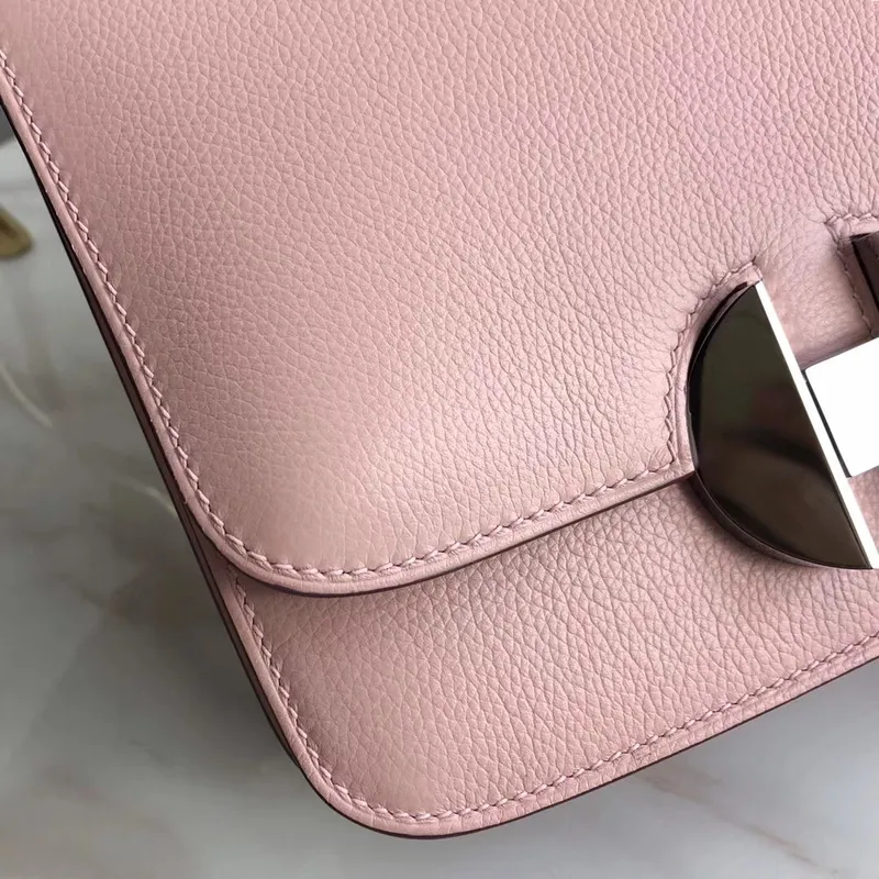 Hermes 2002 20cm Bag In Rose Sakura Evercolor Calfskin