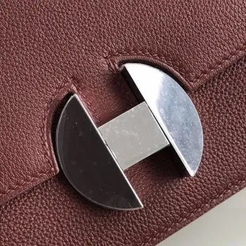 Hermes 2002 20cm Bag In Bordeaux Evercolor Calfskin