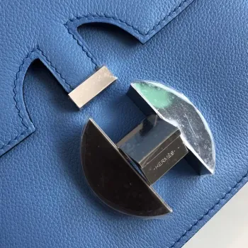 Hermes 2002 20cm Bag In Blue Paradise Evercolor Calfskin