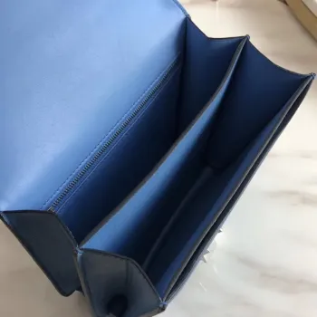Hermes 2002 20cm Bag In Blue Paradise Evercolor Calfskin
