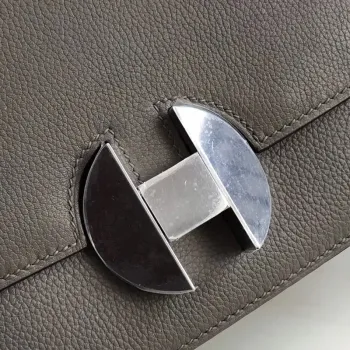 Hermes 2002 20cm Bag In Etain Evercolor Calfskin