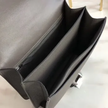 Hermes 2002 20cm Bag In Etain Evercolor Calfskin