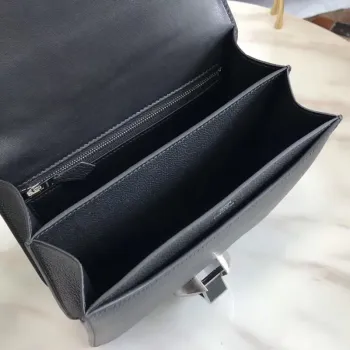 Hermes 2002 20cm Bag In Noir Evercolor Calfskin