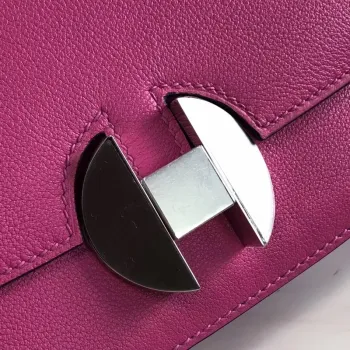 Hermes 2002 20cm Bag In Rose Purple Evercolor Calfskin