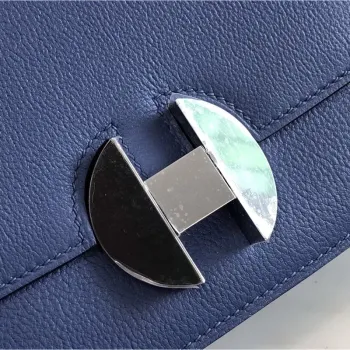 Hermes 2002 20cm Bag In Blue Brighton Evercolor Calfskin