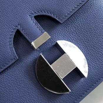 Hermes 2002 20cm Bag In Blue Brighton Evercolor Calfskin