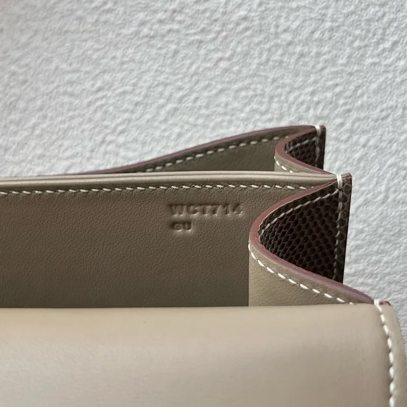 Hermes Constance 18 Handmade Bag in Taupe Lizard Leather