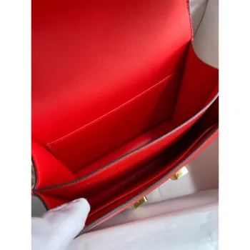 Hermes Constance 18 Handmade Bag In Rouge Coeur Epsom Calfski
