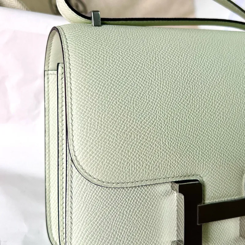 Hermes Constance 1 18 Mirror Bag In Vert Fizz Epsom Calfskin