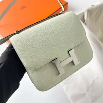 Hermes Constance 1 18 Mirror Bag In Vert Fizz Epsom Calfskin