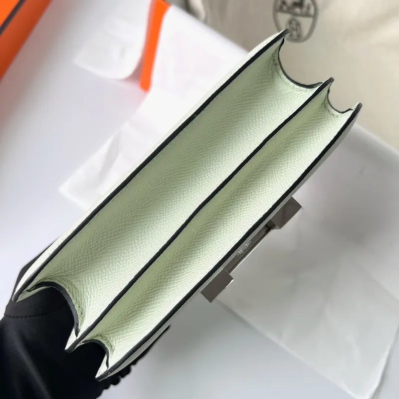 Hermes Constance 1 18 Mirror Bag In Vert Fizz Epsom Calfskin