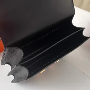 Hermes Constance 1 18 Mirror Bag In Black Epsom Calfskin