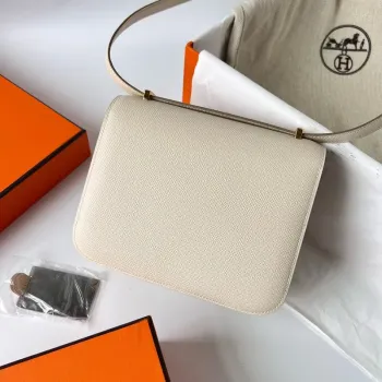 Hermes Constance 1 18 Mirror Bag In Nata Epsom Calfskin
