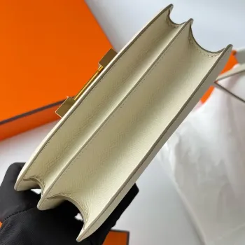 Hermes Constance 1 18 Mirror Bag In Nata Epsom Calfskin