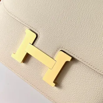 Hermes Constance 1 18 Mirror Bag In Nata Epsom Calfskin