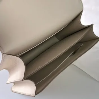 Hermes Constance 1 18 Mirror Bag In Craie Epsom Calfskin