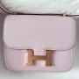 Hermes Constance 1 18 Mirror Bag In Mauve Pale Chevre Mysore Leather