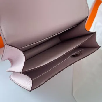 Hermes Constance 1 18 Mirror Bag In Mauve Pale Chevre Mysore Leather