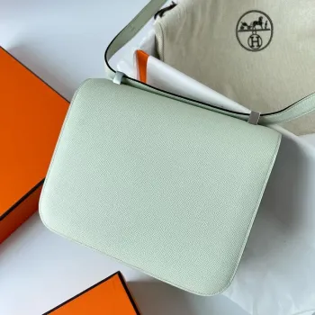 Hermes Constance 24 Handmade Bag In Vert Fizz Epsom Calfskin