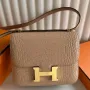 Hermes Constance 18 Handmade Bag in Chai Matte Alligator Leather