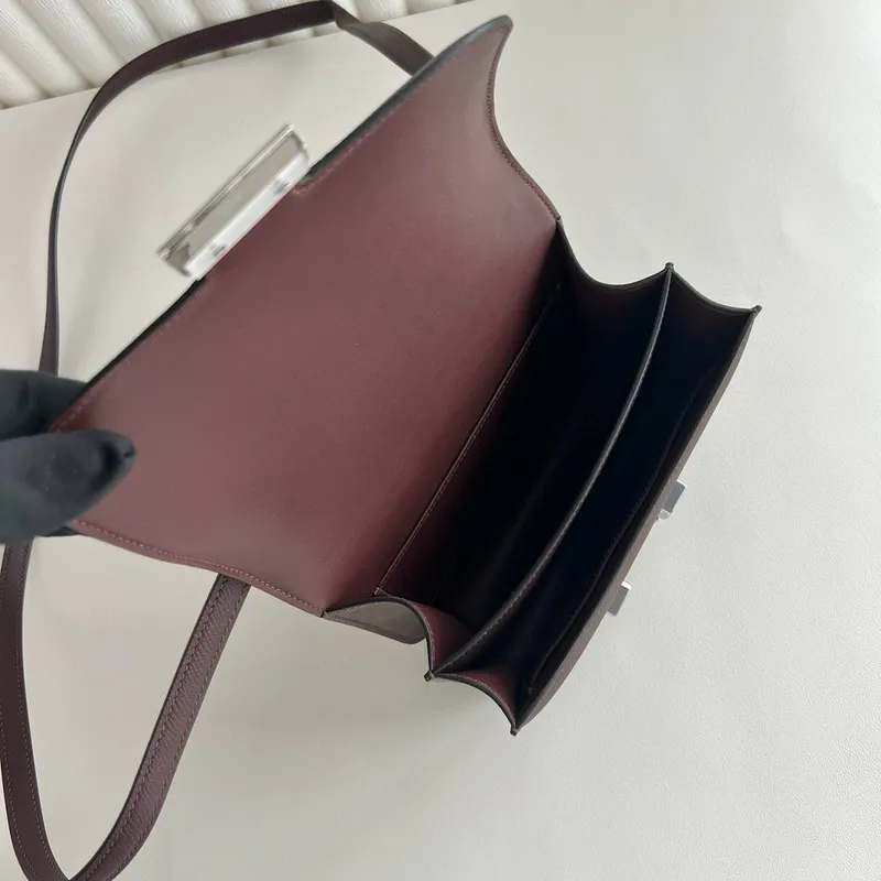 Hermes Constance 18 Handmade Bag in Rouge Sellier Epsom Calfskin