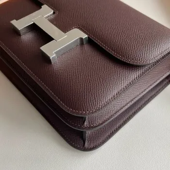Hermes Constance 18 Handmade Bag in Rouge Sellier Epsom Calfskin