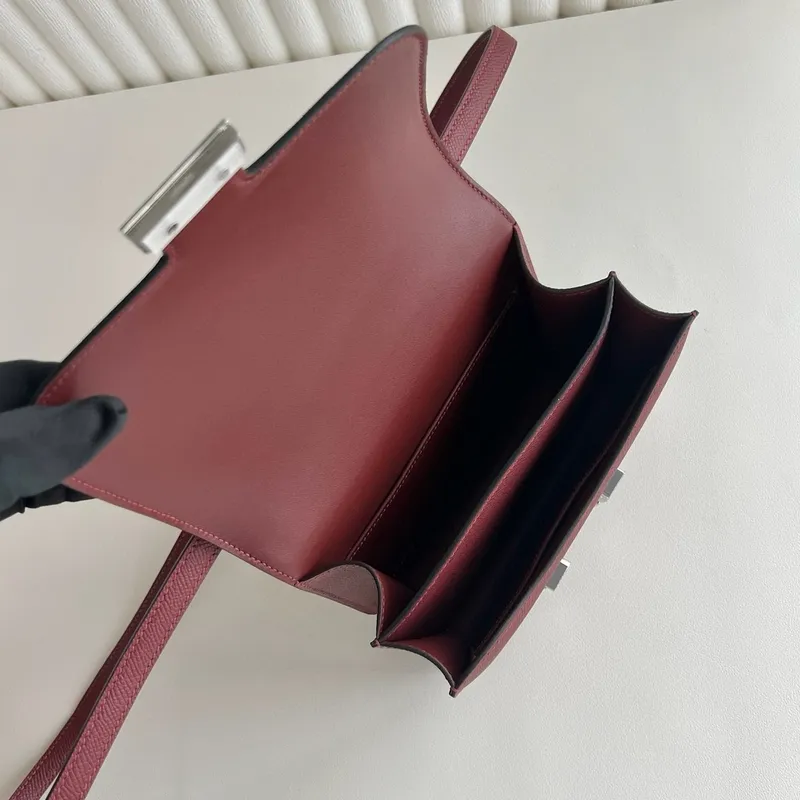 Hermes Constance 18 Handmade Bag in Rouge H Epsom Calfskin