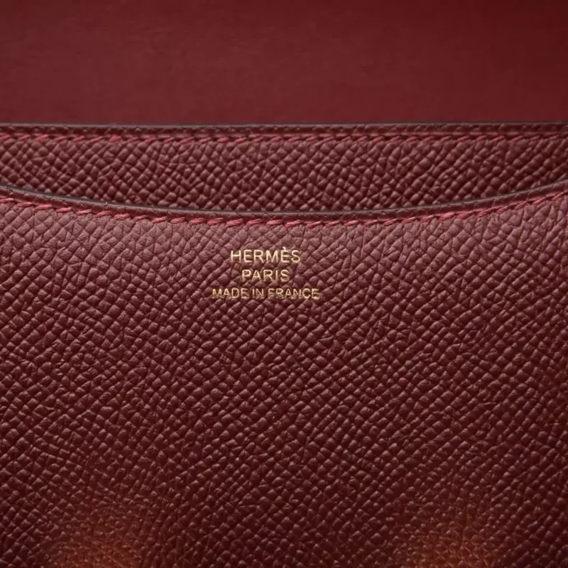 Hermes Constance 18 Handmade Bag in Rouge H Epsom Calfskin
