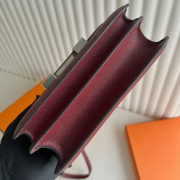 Hermes Constance 18 Handmade Bag in Rouge H Epsom Calfskin