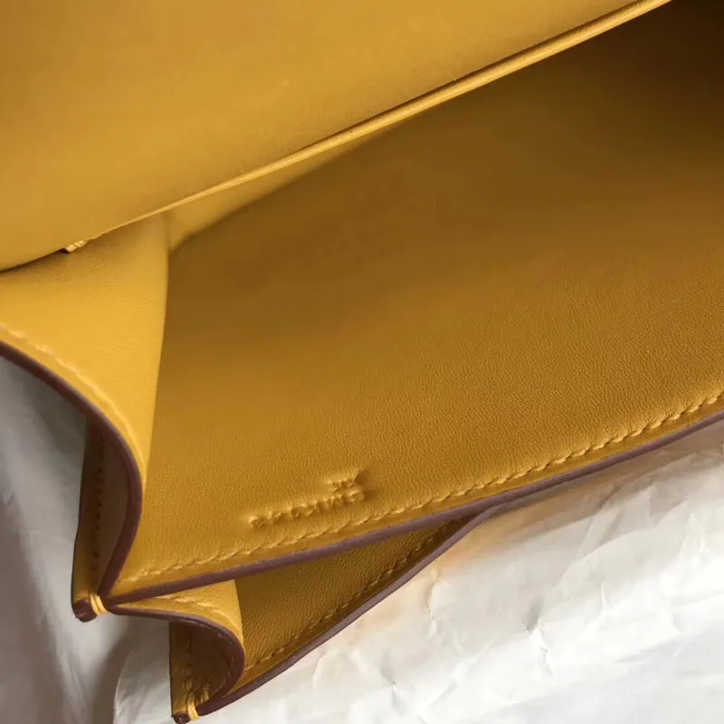 Hermes Mini Constance 18cm Jaune Epsom Bag