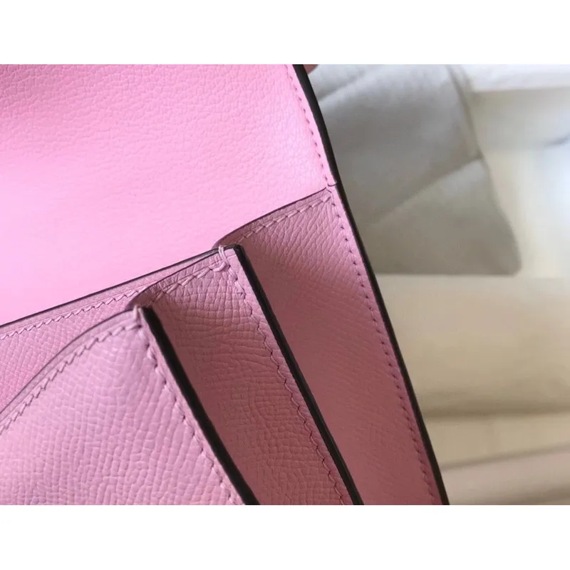 Hermes Mini Constance 18cm Epsom Mauve Sylvestre Bag
