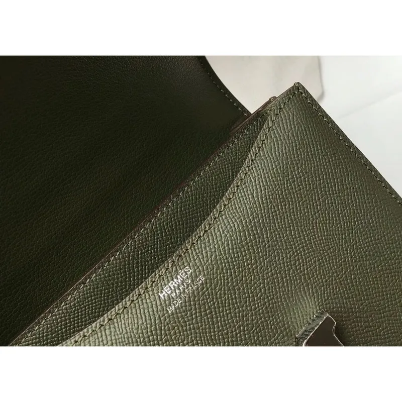Hermes Mini Constance 18cm Epsom Vert Olive Bag