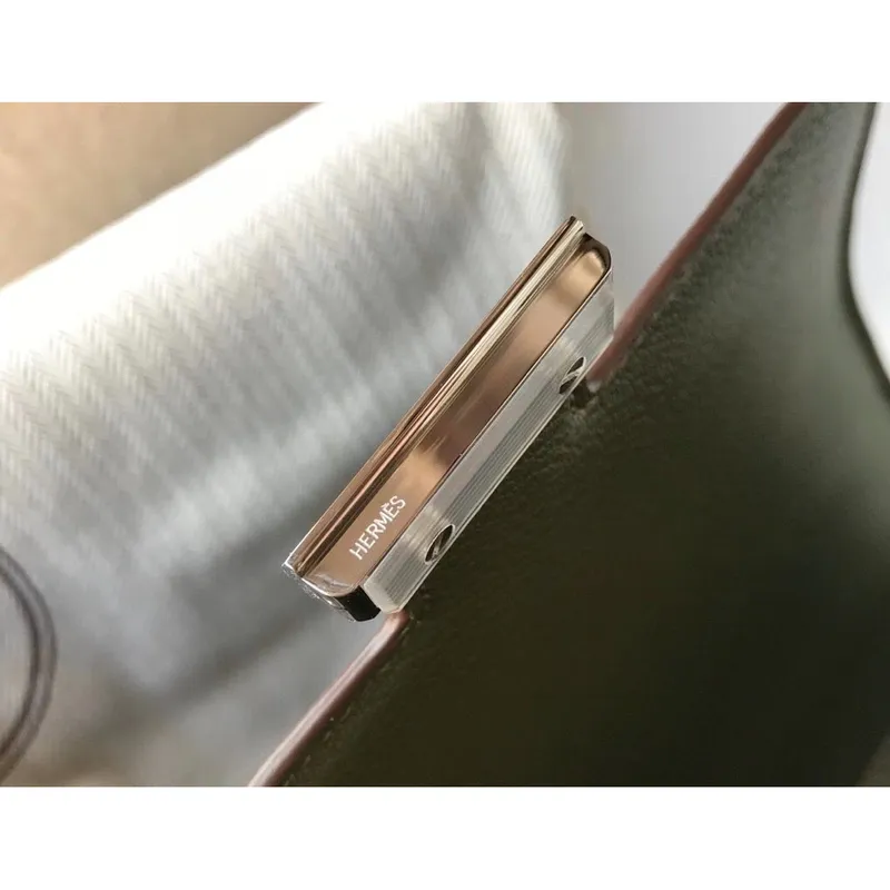 Hermes Mini Constance 18cm Epsom Vert Olive Bag