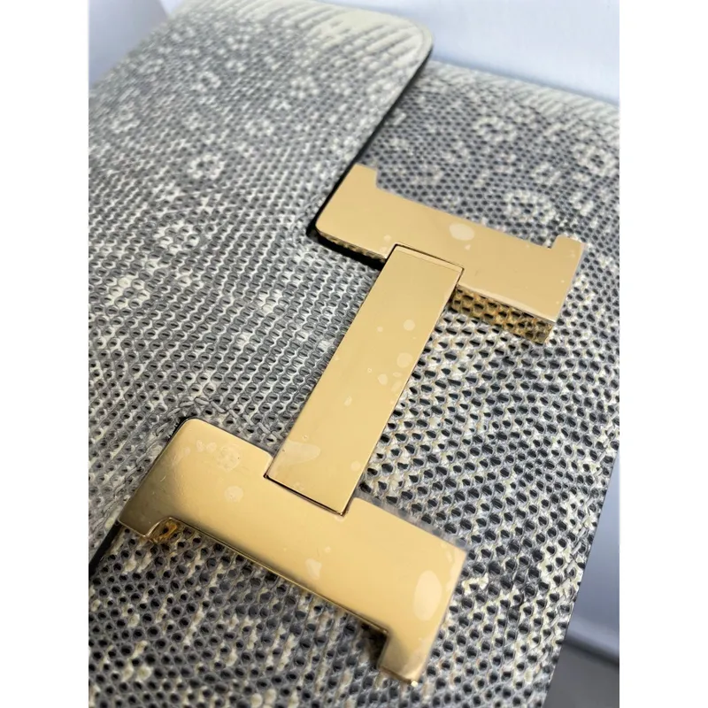 Hermes Constance 24 Handmade Bag in Ombre Natural Lizard Skin