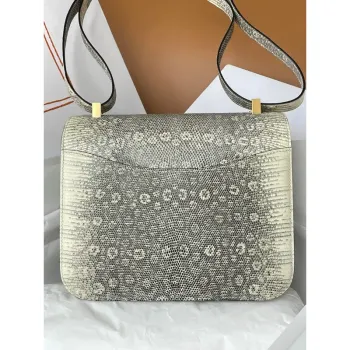 Hermes Constance 24 Handmade Bag in Ombre Natural Lizard Skin